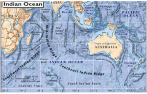 BOTTOM RELIEF OF INDIAN OCEAN