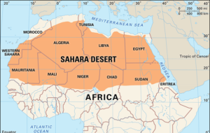 Major Deserts of The World